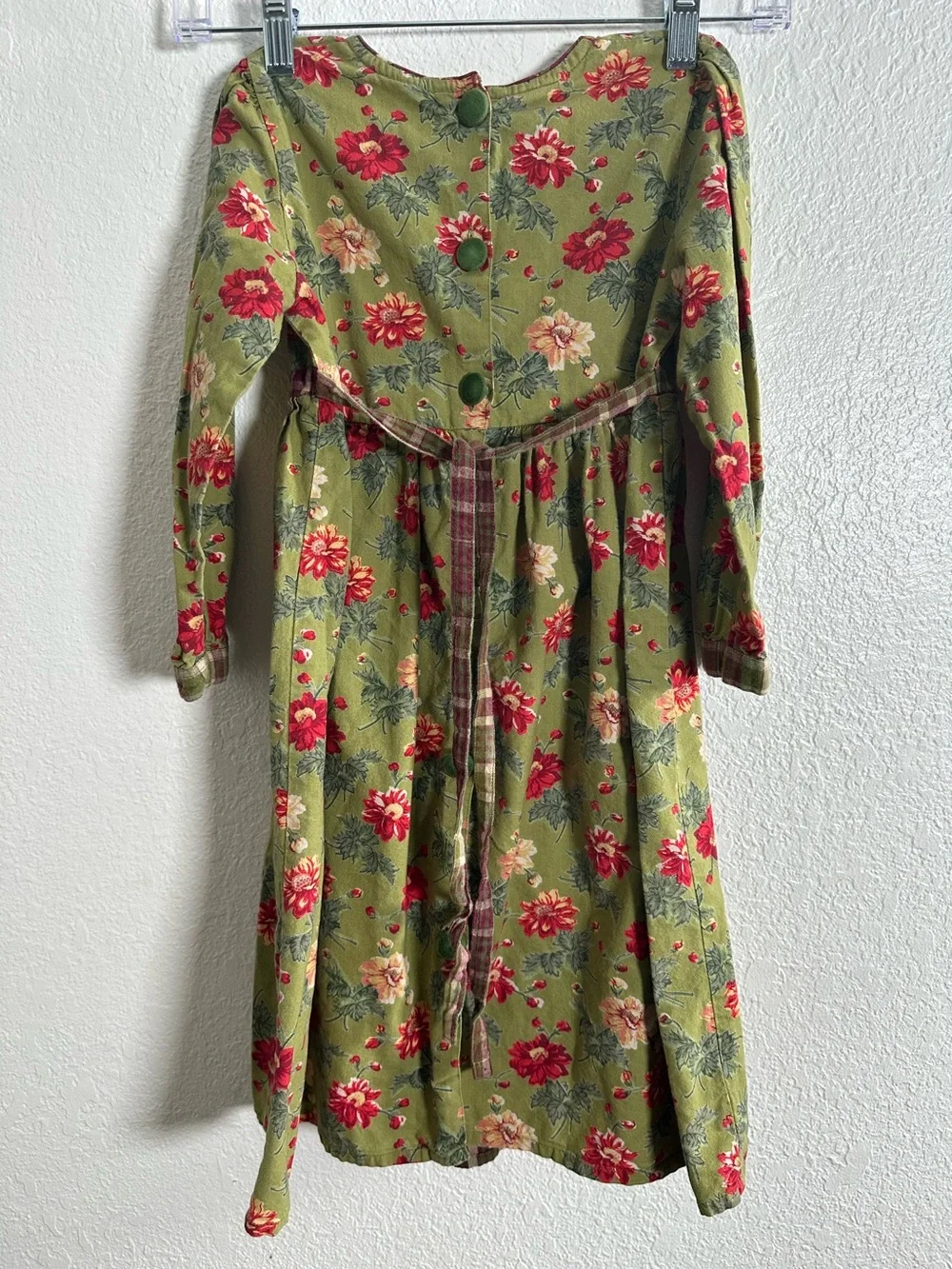 April Cornell Girls Long Sleeve Floral Dress Size 5